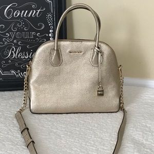 Michael Kors Pebbled Leather Dome Satchel